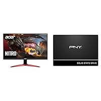 acer Nitro KG241Y Sbiip 23.8” Full HD (1920 x 1080) VA Gaming Monitor & PNY CS900 1TB 3D NAND 2.5