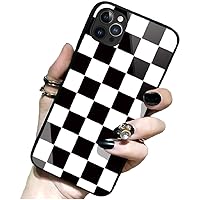 Checkerboard Phone Case Compatible with iPhone Grid Lattice Plaid Tartan Damier Chessboard Checker Flag Cover (iPhone SE 2020/2022, 1)