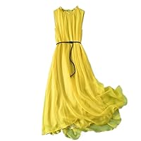 Silk Dress Womens Sleeveless for Woman Clothes Style