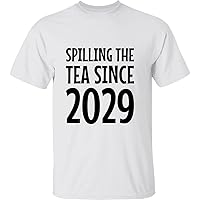 Spilling The Tea Since 1773-4th of July T Shirt - Spilling The Coffee -Patriotic Tee -Funny Top -Fourth of July -Coffee Lover Gift -Unisex - White - L