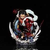 Hewufo Monkey D. Luffy Gear 5 Figure Anime Luffy Big Hand PVC Statue Figures  Collection Model Toys (Red) in 2023