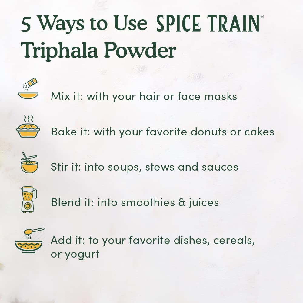 SPICE TRAIN, Triphala Powder (397g) + Moringa Powder (397g)