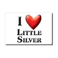 LITTLE SILVER FRIDGE MAGNET NEW JERSEY (NJ) MAGNETS USA SOUVENIR I LOVE GIFT (Var. NORMAL)