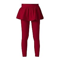 Girls Leggings Tutu Skirt Pants Kids Cotton Footless Tights 2 12 Years Regular Solid Skirt Pants Toddler Pants