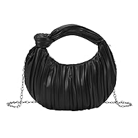 Knotted Handbags for Women Dumpling Crossbody Bags Small Cloud Clutch Purses Ruched Pouch Bag