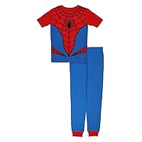 Marvel Unisex Child Kids' 2-piece Snug-fit Cotton Pajama Set, Spider Costume, 6 US