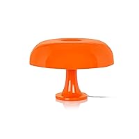 Orange Mushroom Lamp for Room Aesthetic Modern Lighting for Bedroom | Cool Retro Living Room Decor (Orange)