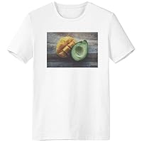 Tropical Fruit Avocado Picture T-Shirt Workwear Pocket Short Sleeve Sport Clothing