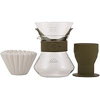 Kalita Wave Style UP Set, Size 185, 500ml Server, Green