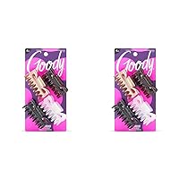 Goody Classics Medium Claw Clips, Assorted Colors - Great for Easily Pulling Up Your Hair - Pain-Free Hair Accessories for Women, Men, Boys, and Girls, 4 Count (Pack of 2)