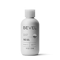Bevel Face Moisturizer for Men with Vitamin C and Tea Tree Oil, Clear, Lightweight Face Lotion Gel, Improves Dry, Oily and Sensitive Skin, 4 Fl Oz (Packaging May Vary)
