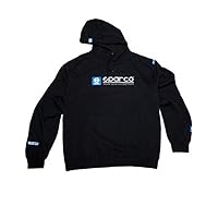 Sparco SP03100NR4XL WWW XL Black Hooded Sweatshirt