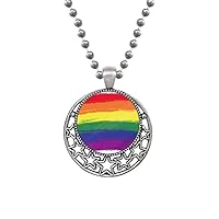 Beauty Gift Stippling Rainbow Gay Lesbian LGBT Necklaces Pendant Retro Moon Stars Jewelry