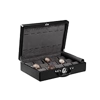 Watch Holder Watch Box for Men 15 Slots Wooden Watch Display Box Storage Case Suitable for Christmas and Birthday Gifts Watch Organizer (Color : Black)
