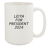 Leiya For President 2024 - Ceramic 15oz White Mug, White