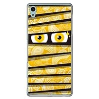YESNO Mummy-kun Paisley Yellow (Clear) / for Xperia Z4 SOV31/au ASOV31-PCCL-201-N200