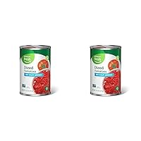 Amazon Fresh, Diced Tomatoes, No Salt Added, 14.5 Oz (Previously Happy Belly, Packaging May Vary) (Pack of 2)