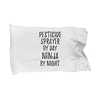 Funny Pesticide Sprayer Pillowcase by Day Ninja by Night Parenting Gift Idea New Parent Gag Pillow Cover Case 20x30