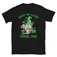 Gnomes Shamrock St Patrick's Day Drink Beer Gift T-Shirt | Irish Hippie Gnome Peace St Paatrick´s Day Gnome T-Shirt