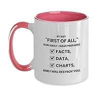 Funny Two Tone Coffee Mug Best If I Say First Of All Humor Sarcastic Gift Ideas For Men Women Friend Him Her Coworker Grad Graduation Birthday Christmas Retirement Cup