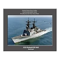 USS Kinkaid DD-965 Personalized United States Navy Ship Color 2