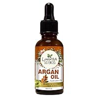 Organic Argan Oil, 0.51 Fl Oz (15ml), Natural Cold Pressed Carrier Oil, Moisturizes & Smooth Skin, Shiny & Thicker Hair, Paraben Free