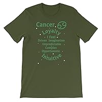 Astrology Apparel Cancer Zodiac T-Shirt Olive