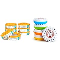 Munchkin® Arm & Hammer Diaper Pail Refill Rings, 2,176 Count, 8 Pack (272 Count each) + Nursery Fresheners, Assorted Scents, 5 Count