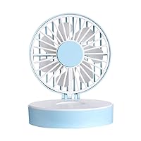 Portable Handheld Fan Fan Small Portable Small Fan Operated Charge Air Cooler for Outdoor Girl, vertice, Pink (Color : Sky Blue)