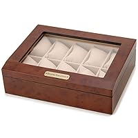 SUNBRAND 189963 Wooden Watch Storage Case for 10P