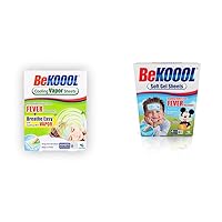 BeKoool Kids Mint Vapor & Cooling Gel Sheets for Fever Relief | 4 Count Each (00101)
