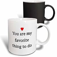 3dRose You Are My Favorite Thing To Do Red Mug, 11 oz