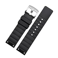 Watch Accessories for Cartier W20121U2 Santos100 Silicone Watchband Soft Rubber Sports Strap Men and WomenBracelet 23mm