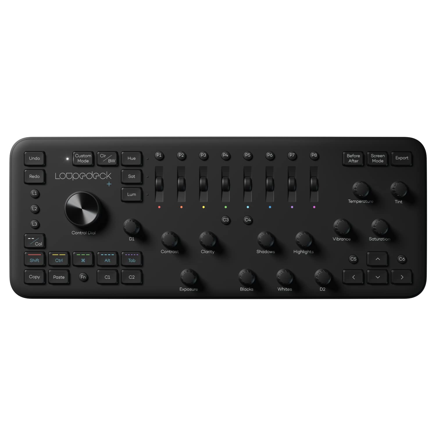 Loupedeck+ The Photo and Video Editing Console for Lightroom Classic, Premiere Pro, Final Cut Pro, Photoshop with Camera Raw, After Effects, Audition and More.