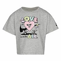 Nike Girl's V-Day Boxy T-Shirt (Toddler/Little Kids)