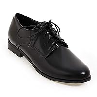 Women's Flat Lace-up Oxford Shoe Wingtip Comfortable Pointy Toe Slip-On Low Heel Vintage Oxfords Shoes