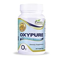 Oxypure Magnesium Oxide Colon Cleanser with Sodium Bicarbonate Veggie Capsules 60 Count