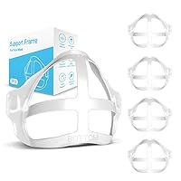 5 Pack Mask Bracket Inner Support Frame Designed for Homemade Cloth Mask, 3D Mask Plastic Basket for More Breathing Space, Washable Reusable