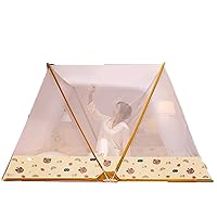 Folding Mosquito Net,Heightened Folding Mosquito Net Tent Travel Tent Convenient Breathable No Installation Mosquito Net for Bed Portable Foldable