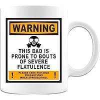 Magical Duck - Severe Flatulence, 11oz or 15oz White Ceramic Coffee Mug, Father's Day Gift, Fathers Day Present From Daughter, Fathers Day Present From Son, Fathers Day Present From Wife