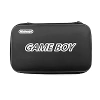 New for GBA GBC GBP Large Carry Bag Hard Storage Case Black, for Gameboy Advance Color Pocket Handheld Game Consoles, Portable Capacity Impact Resistance Travel Carrying Case Frosted EVA