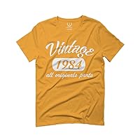 0266. Cool Funny 40th Birthday Gift Vintage Since 1984 Years Old for Men T Shirt