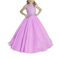 Girls' Beads Pageant Dresses Princess Birthday Party Ball Gown Dresses