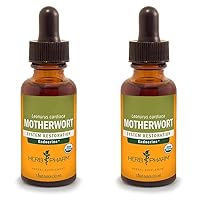 Certified Organic Motherwort Liquid Extract for Endocrine System Support - 1 Ounce (Pack of 2)