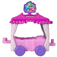 F-Price Replacement Car for Fisher-Price Little People Princess Parade Float - GKR20 ~ Replacement Aurora and Fairy Godmothers' Pink Carriage, Pink, Purple