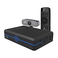 AZULLE Byte4 Pro Fanless Mini Desktop PC 4GB/64GB with Lynk Remote & Webcam - Business & Home Powerful Portable Computer, WiFi, Windows 10 Pro