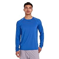 Sportswear Men's ADV Essence LS Tee, Moisture Wicking Workout Long Sleeve T-Shirt with Zip Pocket