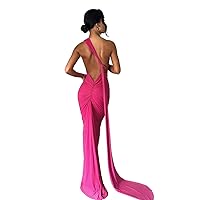 Women Sexy Backless Dress Bodycon Sleeveless Open Back Maxi Dress Going Out Elegant Party Cocktail Long Dress