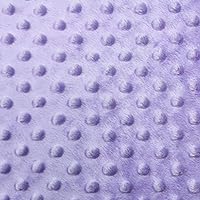 Snuggle Dots Minky 60 Inch- Fabric by The Yard (F.E. (1.5 yrds (EconoCuts, Lilac)