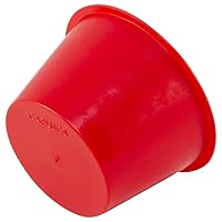 Caplugs T-249-2 T Series – Plastic Tapered Cap and Plug, 300 Pack, Red LD-PE, Cap OD .890